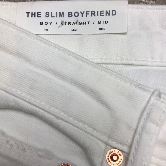 Zara Woman Off White The Slim Boyfriend Straight Leg Jeans Size 4 - Picture 8 of 10